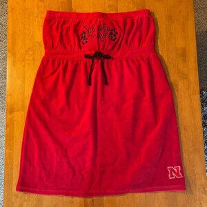Size XL G-III Sports For Her Nebraska Huskers terry cloth spa bath/wrap